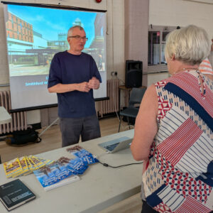 David answers questions from u3a members.